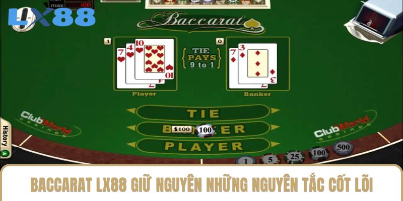 Baccarat LX88 giữ nguyên những nguyên tắc cốt lõi Baccarat LX88 giữ nguyên những nguyên tắc cốt lõi